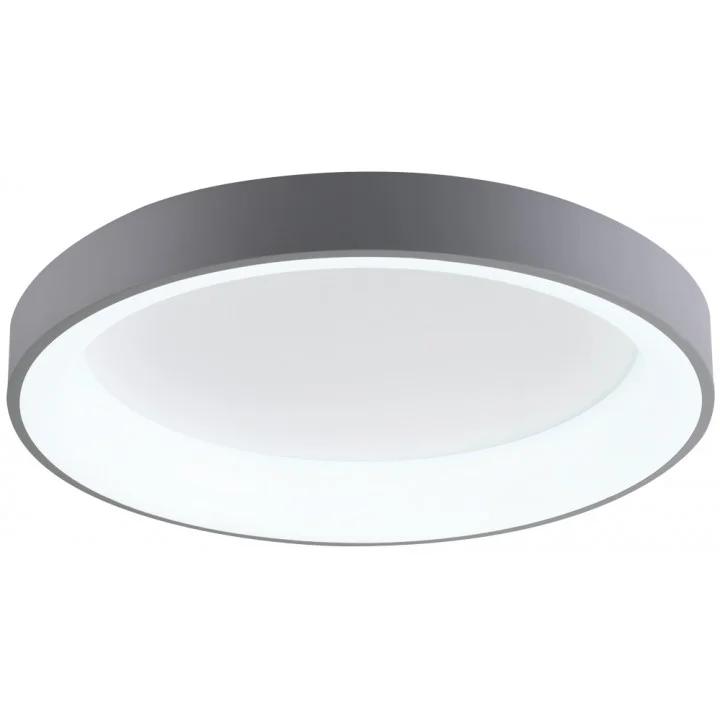 LED-світильник VELMAX V-CL-VERONA-R-Gr, 2×25W, 2700–6500K, 230V, з пультом ДК, сірий