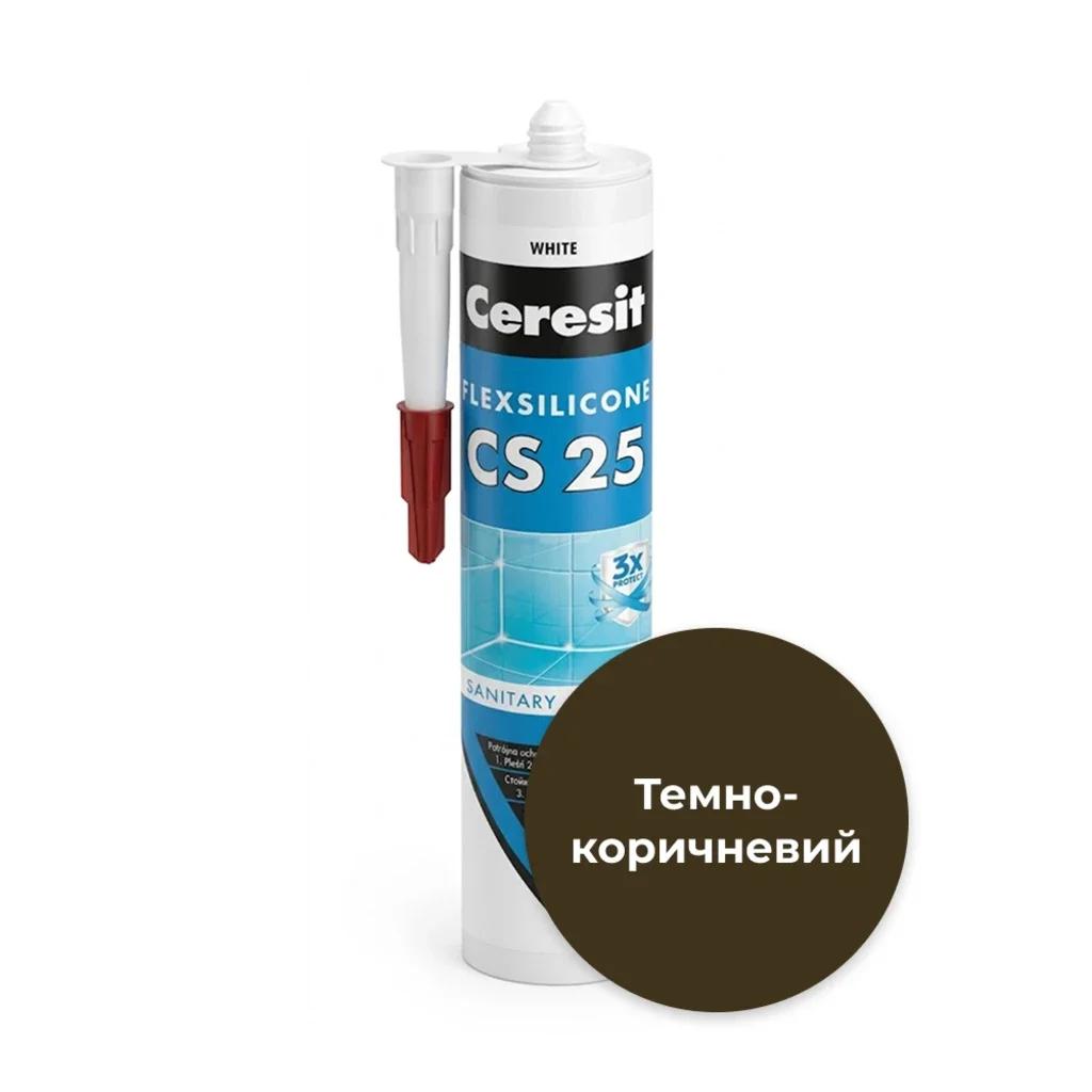 Герметик для швів Ceresit CS 25 MicroProtect 280 мл темно-коричневий F (8691451080868)
