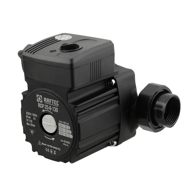 Циркуляційний насос Raftec RCP 25-6/130 (з кабелем та гайками)