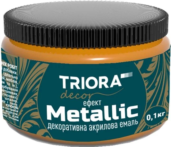 Декоративна акрилова емаль TRIORA 0.1кг 928 червоне золото (4823048024328)