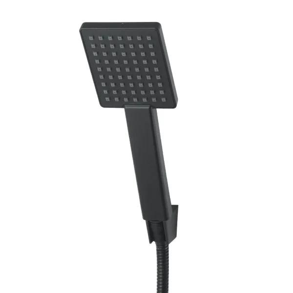 Змішувач для ванни VENTA VC302KB, короткий поворотний вилив, чорний матовий, нержавіюча сталь SUS 304, картридж 35 мм