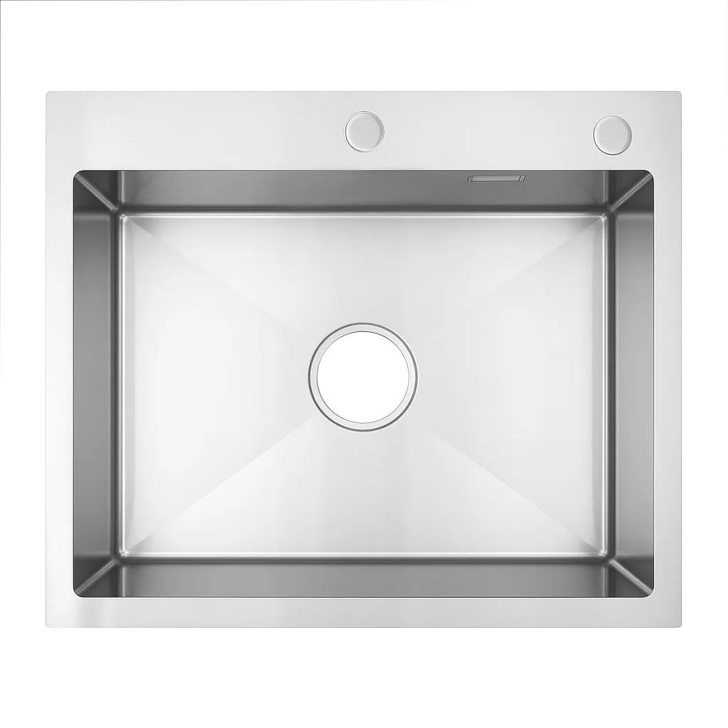 Мийка для кухні інтегрована VENTA Brushed 500x600 BVM6050 Gray