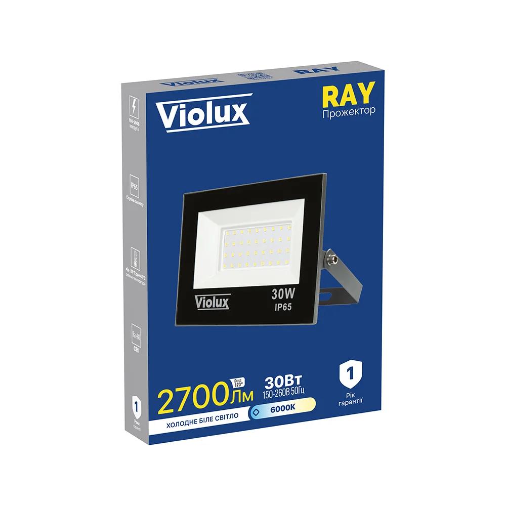 Прожектор Violux RAY, 30W, 6000K, 2700Lm, IP65