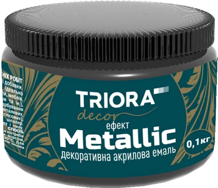 Декоративна акрилова емаль TRIORA 0.1кг 923 графіт (4823048024434)