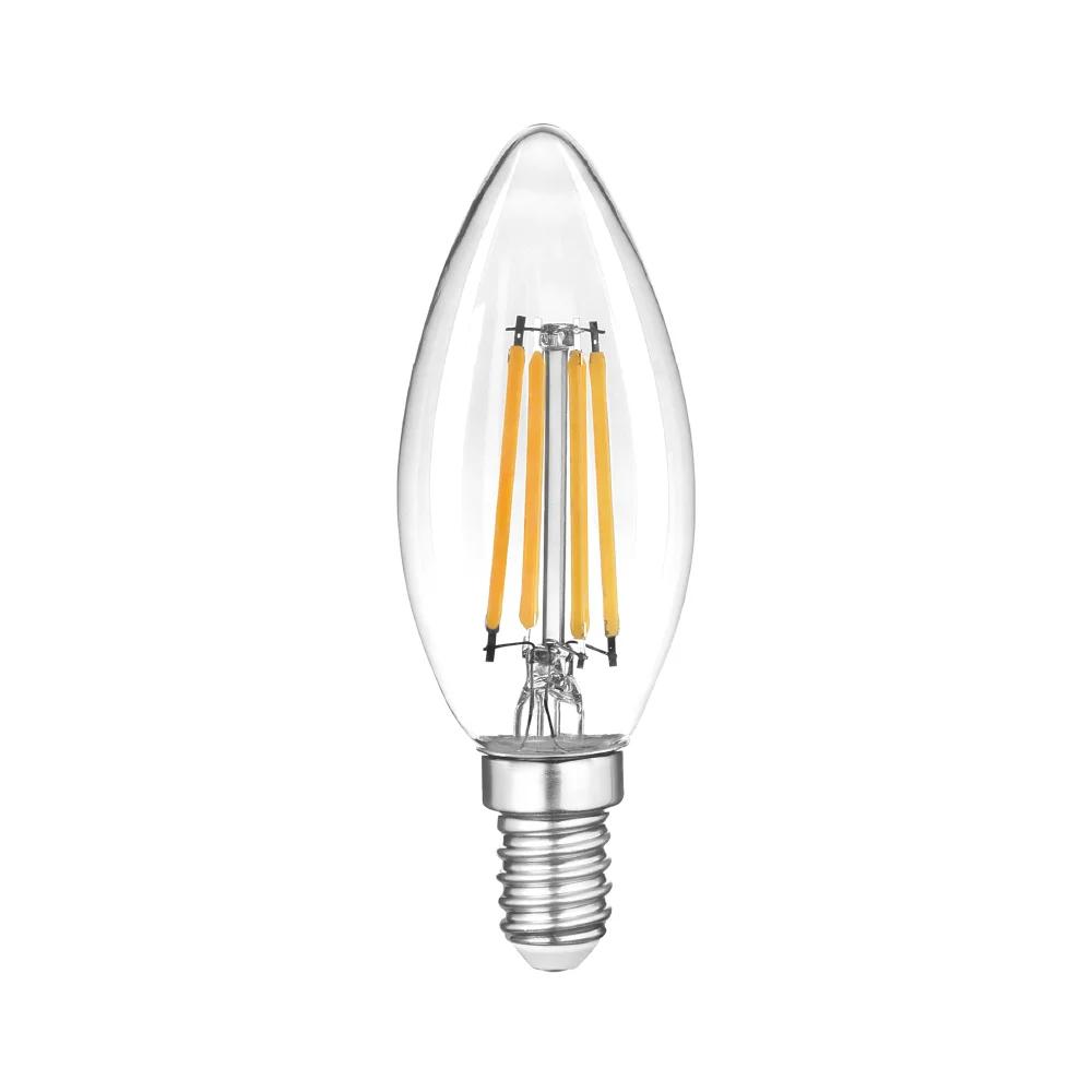 Лампа LED Violux BASIS C37, 4W, E14, 4000K