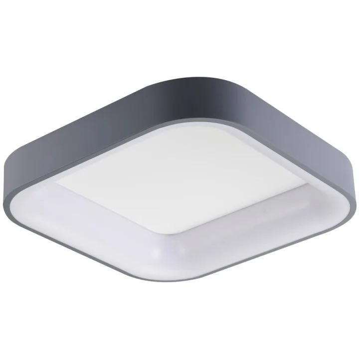 LED-світильник VELMAX V-CL-VERONA-S-Gr, 2×25W, 2700–6500K, 230V, з пультом, батарейками та кріпленням, сірий