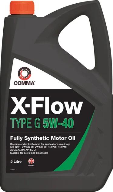 Моторна олива Comma X-FLOW TYPE G 5W-40 5л