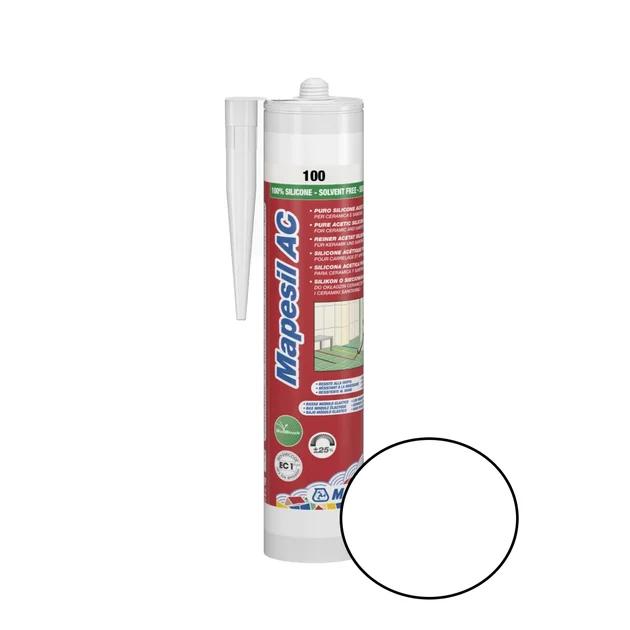 Герметик силіконовий Mapei Mapesil AC №100 білий 310мл