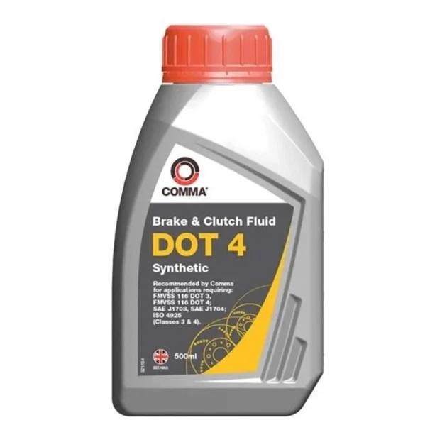 Гальмівна рідина Comma DOT 4 BRAKE FLUID 500мл