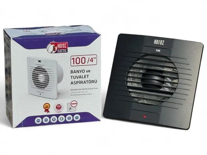 Вентилятор Horoz Electric 100 12W 220-240V чорний (500-060-100)