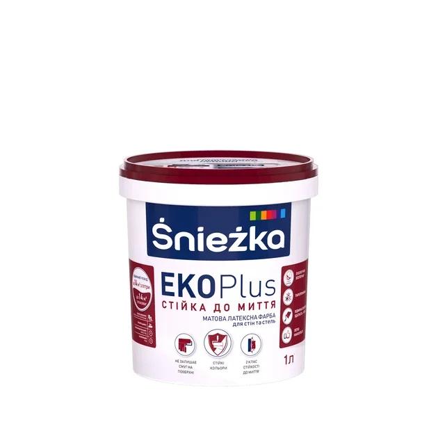 Фарба латексна Sniezka Eko Plus біла 1 л (4820035663614)
