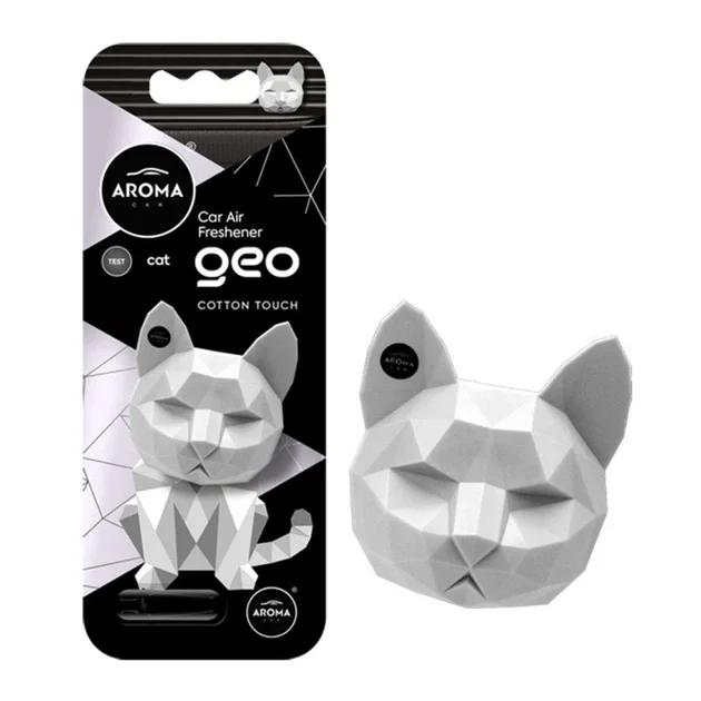 Ароматизатор Aroma Car Cellulose Geo Cat, White Cotton Touch
