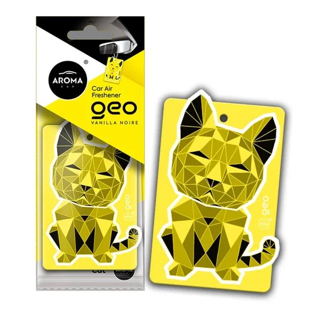 Ароматизатор Aroma Car DOT Gellulose Geo Cat, Yellow Vanilla