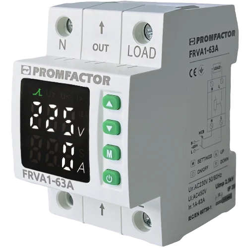 Реле напруги Promfactor 63А 3P (FRVA1-63A)