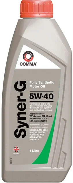 Моторна олива Comma SYNER-G 5W-40 1л