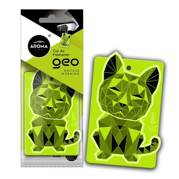 Ароматизатор на дефлектор Aroma Car Geo Cat, Green Matisee Morning