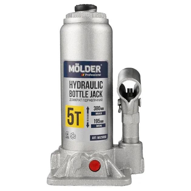 Домкрат гідравлічний пляшковий Molder 5т 195-380мм