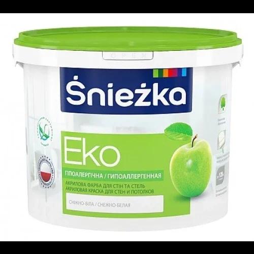 Фарба інтер'єрна акрилова Sniezka EKO Люкс, біла, матова, 14 кг (10 л)