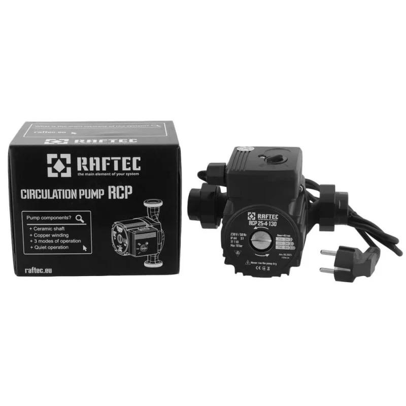 Циркуляційний насос Raftec RCP 25-4/130 (з кабелем та гайками)