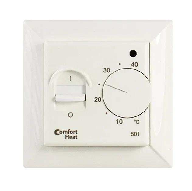 Механічний регулятор температури Comfort Heat C 501 для теплої підлоги / Білий