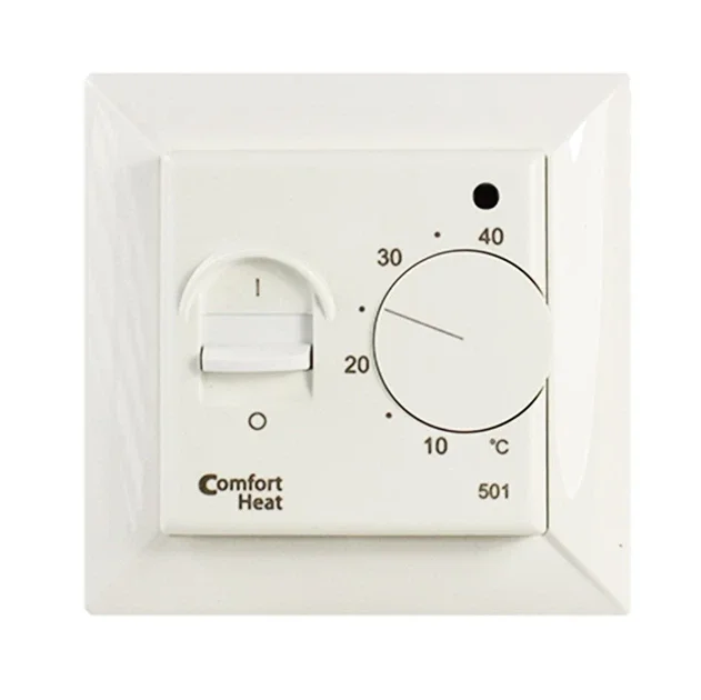 Механічний регулятор температури Comfort Heat C 501 для теплої підлоги / Білий