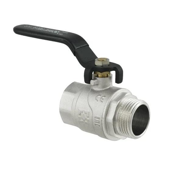 Кран кульовий RAFTEC BLACK DRH31, ВЗ, DN25, 1", PN40, CW617N, ручка