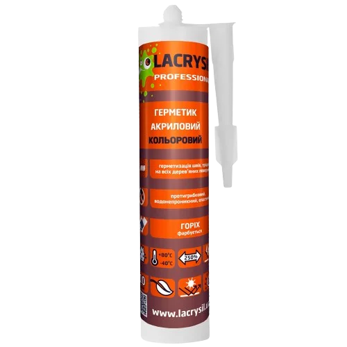 Герметик акриловий Lacrysil кольоровий горіх 280мл