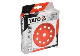 Диск шліфувальний алмазний YATO 125*22.2mm 12200 об/хв М14