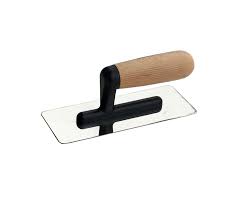 Терка нерж.трапец "Венеціанка" 195*75мм (дерев.ручка)