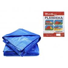Тент "Синій 6×8м 45 GSM Blue color" ТМ "WoffMann PLANDEKA STANDART"