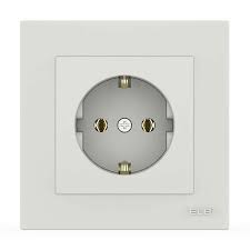 Розетка VEGA  білий мат 1на з/з