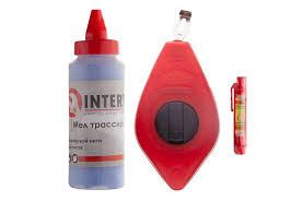 Набір 3в1 Intertool - шнур відбивочний крейда і шнуровий рівень
