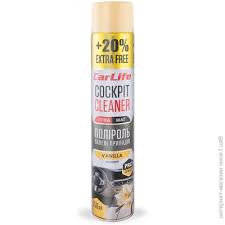 Поліроль панелі приладів CarLife Ваніль Cockpit Cleaner EXTRA MAT 750ml(24шт/ящ)