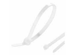 Хомут нейлоновий 5*450 білий б/с (п 100 шт.)"WoffMann"