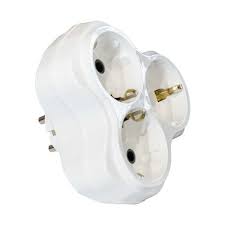 Трійник Violux 3 гнізда з заз. білий