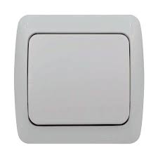 Вимикач ALSU білий 1кл накл