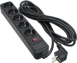 1273 Переноска 2м з кнопкою на 5 розеток