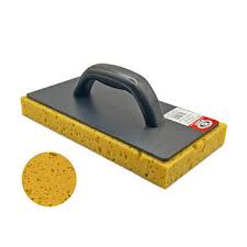 Терка з пластику 130x250 ABS Нідро-губка різана Жовта 330г OLEJNIK