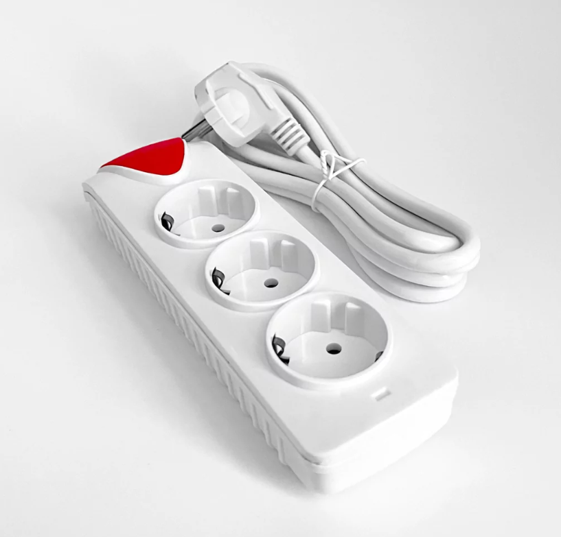 1260 Переноска 2м на 3 розетка