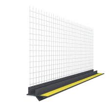 Профіль ПВХ привіконний 2,5м з сіткою шир. 9мм/6мм коритко 3мм Темно сірий