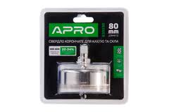 Свердло по склу та керамиці трубчасте APRO - 80mm