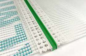 Профіль ПВХ Рустовочний 3см З СІТКОЮ та з захисною плівкою 3,0м ТМ "BULID"