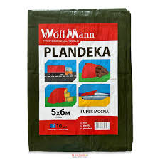 Тент "Зелений 5х6м 110 GSM Green color" ТМ "WoffMann PLANDEKA SUPER MOCNA"