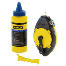 Шнур для розмітки STANLEY PowerWinder в комплекті 30м,крейдяний порошок 45г,підвісний рівень
