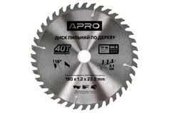 Пилка дискова з поб.нап. 180*22 40зубів GRAD APRO