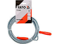 Трос для очищення каеалізаційних труб YATO 6mm I=3m