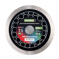 Круг алмазний відрізний по бетону кераміка Ультра 125*1,1мм Апро