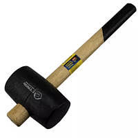 Киянка гумова чорна, дерев'яна ручка 680г Сталь