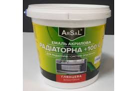 Емаль для радіаторів Arsal акрилова біла 0,75л