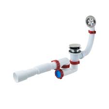 Сифон для ванни гофротр. 40*40/50 з ревізією, вип Click-Click перелив 1/2"*40,PLM (40) SF 30 12